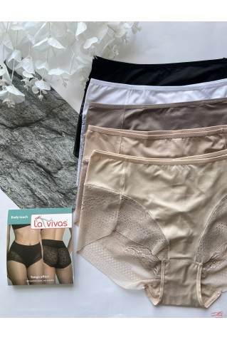 Високі трусики сліпи з мереживом La Vivas 10185